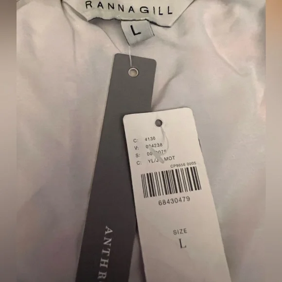 Anthropologie Ranna Gill Ruched Floral Mini Dress - Picture 15 of 16